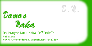 domos maka business card